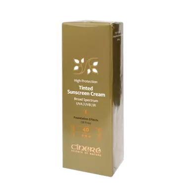 کرم ضد آفتاب SPF40 رنگی شماره 1 حجم 50 میلی لیتر سینره